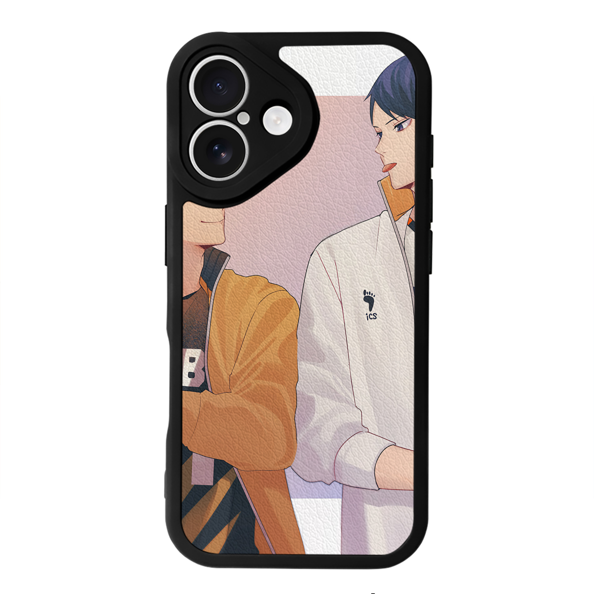（画像用） ハイキュー!! Haikyu!! 【iPhone 16シリーズ対応】シリコンスマホケース（レザー調） 材質：シリコン